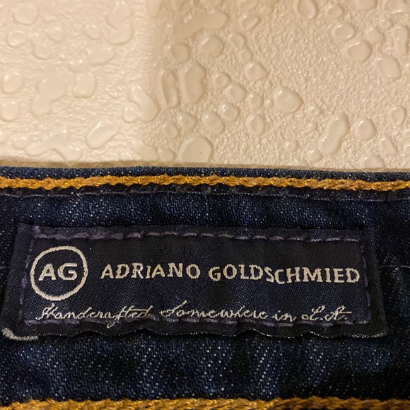 AG Adriano Goldschmied Tomboy Crop Straight Jeans Dark Blue 29 No distressing! - Picture 5 of 14